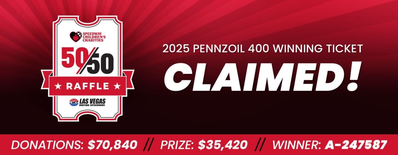 Las Vegas 50/50 Raffle - Pennzoil 400 - CLAIMED Header Image